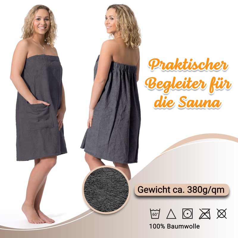 Zollner 197 Women's Sauna Kilt Elasticated Velcro Fastener Various Colours