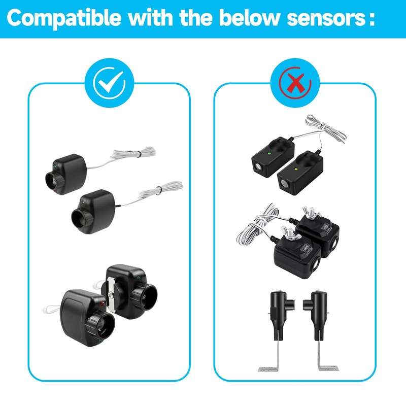 BROQIXIN Garage Door Sensor Sun Shade Protector | Garage Door
