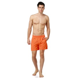 Arena Fundamentals Men’s Swimming Shorts Boxers, Men, Badeshorts Fundamentals Side Vent Boxer, Mango/Royal, Medium