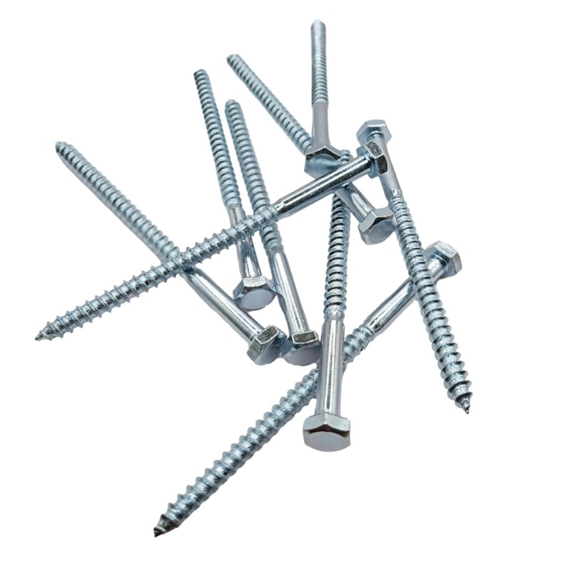 LLB 100mm M6 For Coach Screws Wood Hex Head Width