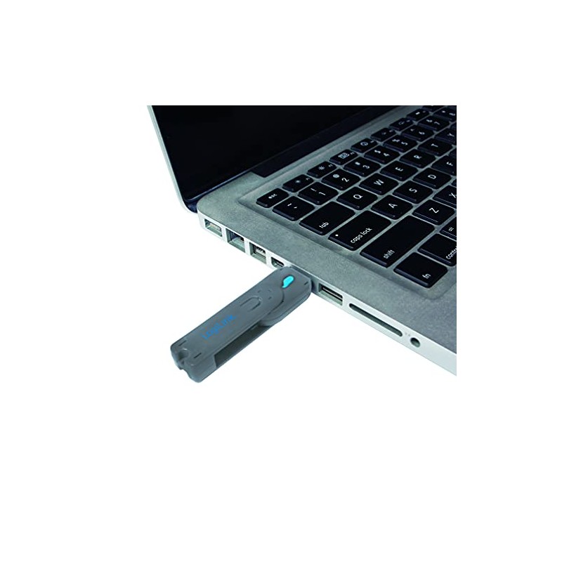 Logilink USB Port Blocker Lock grey 1x Schlüssel, 1x Schloss