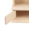 Dollhouse Bookshelf 1:12 Wooden Miniature Decoration Rugged Dollhouse Bookcase for