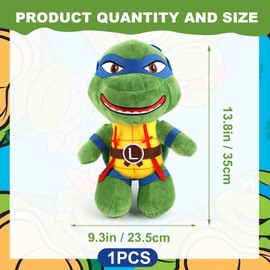 Sdjuifsd Turtl Plüsch, Turtl Plüschfigur, Turtl Kuscheltier, Turtl Plush, Turtl Plüschtier, Turtl Figuren Plüsch, Turtl Stofftier, Turtl Spielzeug Stofftier, Turtl Doll, Plüschpuppe Turtl 33 cm