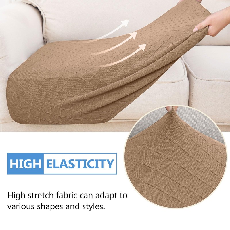 hyha - Fundas de cojín de jacquard para sofá, fundas