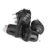 5 Pcs 3 Position On/Off/On Round Toggle Switch Black Boat