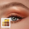 Punk Gold Glitter Eyeshadow 9 Colors, Eye Shadow Palette, Yellow