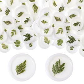 Qilery 50 Pcs Wax Seal Stickers Envelope Seals Adhesive Envelope Sticker Seals White Dry Pine Leaves Wax Seal Sticks for Wedding Invitations Bridal Shower Party Letter