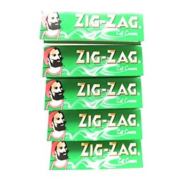 Zig Zag Zigarettenpapier, Grün, 5 Packungen