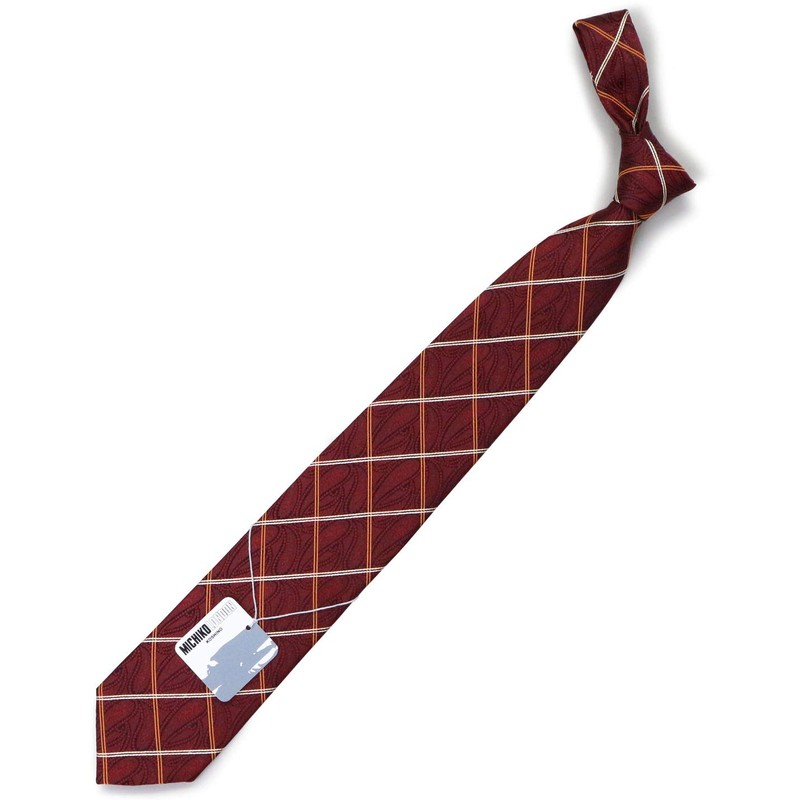Michiko London Brand Necktie, Made in Japan, 100% Silk, Jacquard