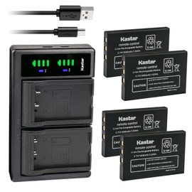 Kastar 4-Pack Battery and LTD2 USB Charger Compatible with SystemGear MET-1000, MET-1000-101-00, Verizon UV-X4, YAESU VR-160, VX-1, VX-2, VX-2E, VX-2R, VX-3