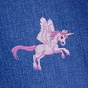 Pegasos Unicorn Wings Horse Purple Patch for Iron-On or Sew-On