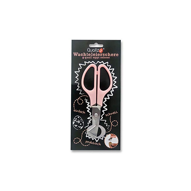 Quailzz Quail Egg Scissors Strawberry Pastel - Ideal for Opening