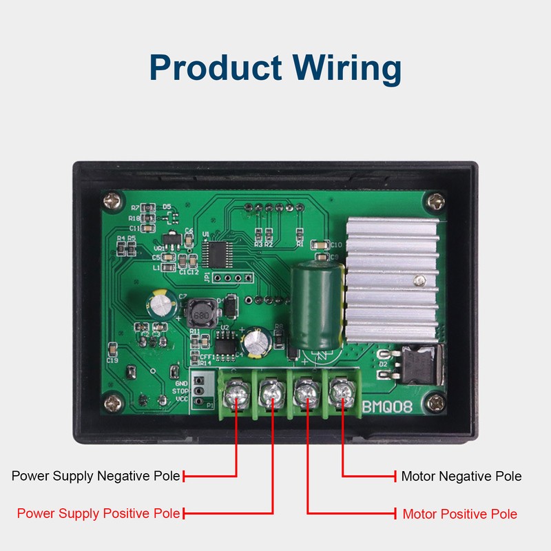 BMQ08 Encoder PWM Motor Speed Controller Digital Display Motor Governor