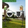 Mokeyder 105 Inch Bird House Pole Mount Kit, Adjustable Heavy