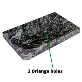 Green Marble Soap Dish - Polished and Shiny Marble Dish Holder – Beautifully Crafted Bathroom Accessory – by CraftsOfEgypt