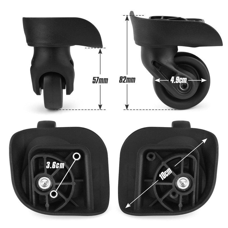 Volein Suitcase Wheels Replacement Wheels for Suitcase Replacement Wheels with