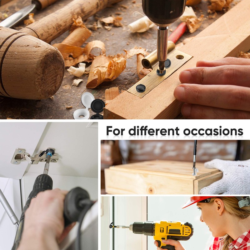 Plastic Hinged Screw Cover Caps Fold Screw Snap Covers Washer