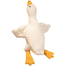 50-160CM Huge Goose Plush Toys Big Duck Doll Soft Stuffed Animal Sleeping Pillow Cushion for Kids and Girls (90CM)