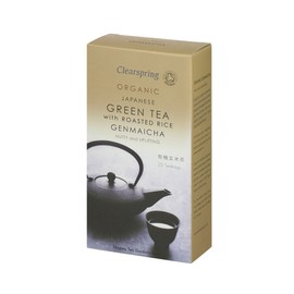 CLEARSPRING WHOLEFOODS Organic Genmaicha Tea with Roasted Rice - Box 20x2g (Pack of 4)