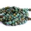 Justinstones Natural African Turquoise Gemstone 8mm Round Beads Stretch Bracelet