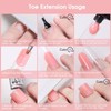 Toe Dual Nail Forms Kit for Polygel 120 PCS Square