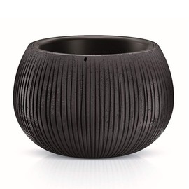 Prosperplast Plastic Bowl with Black Cement Paint Deposit, 13.6 (Large) x 18 (Width) x 18 (Deep) CMS