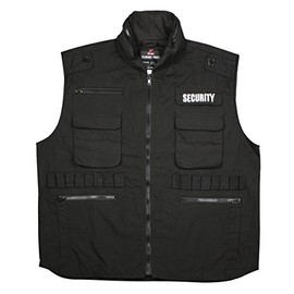[ロスコ] SECURITY RANGER VESTS セキュリティー レンジャー ベスト 7457 (L, ブラック)