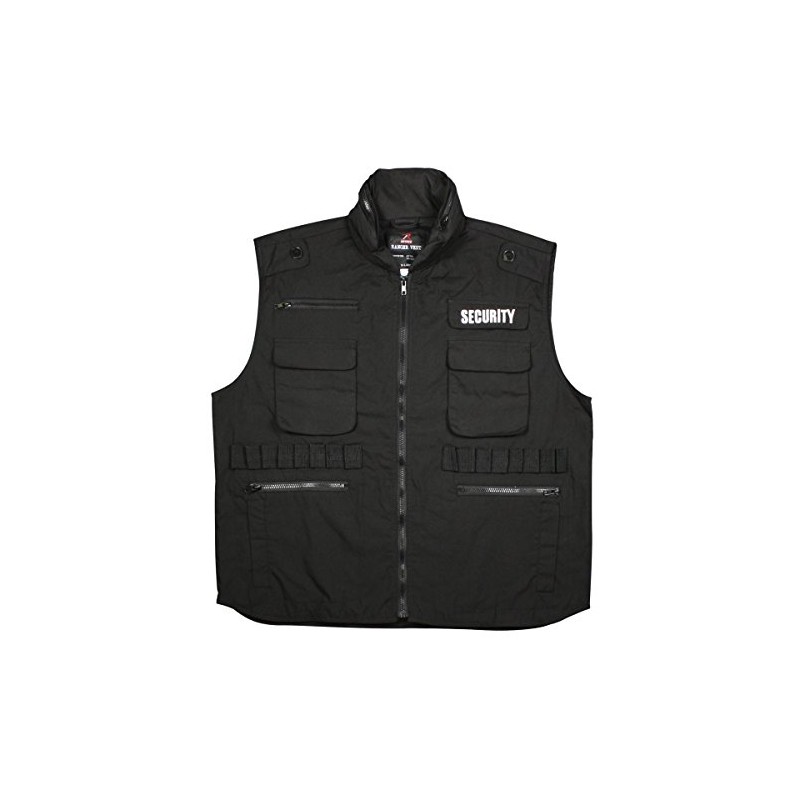 [ロスコ] SECURITY RANGER VESTS セキュリティー レンジャー ベスト 7457 (L, ブラック)