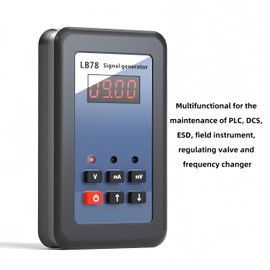 LB78 Current Signal Generator, 4-20mA /0-10V/mV Signal Source Calibrator Tester, Multifunctional Current Voltage Analog Simulator with LCD Display & Built-in Self-Protection Fuse