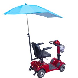 Sunshade Canopy for Mobility Scooters, Umbrella Canopy Awnings (Only Works with Scooters & Power Chairs Equipped with 1" x 1" Hitch Receiver) (Sky Blue)