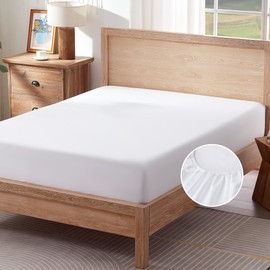 Sonive Fitted Sheet Light, Breathable Bedding Sheet,Warm Soft Fluffy Cuddly Cosy Bedding, for Teenagers and Adults, white,150x200cm