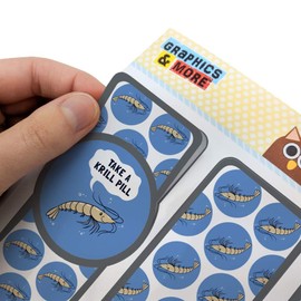 Take a Krill Chill Pill Funny Humor Set of 3 Glossy Laminated Bookmarks