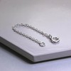 jewellerybox 2 Inch Sterling Silver Trace Chain Extender