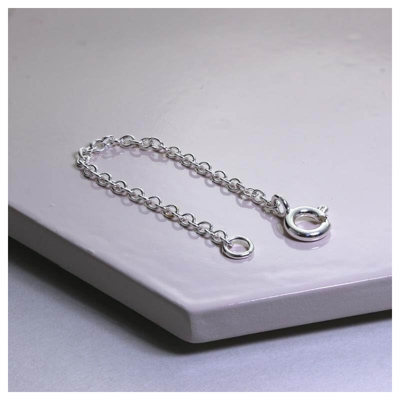 jewellerybox 2 Inch Sterling Silver Trace Chain Extender