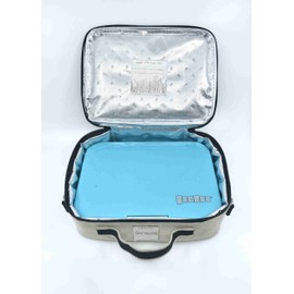 SoYoung - Raw Linen Insulated Lunch Box  - Robot Playdate