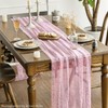 Artoid Mode Pink Gold Gauze Table Runner 70x300 cm, Glitter
