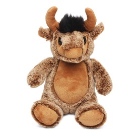 DolliBu Plush Buffalo Stuffed Animal - Soft Plush Huggable Brown Buffalo, Adorable Playtime Bison Plush Toy, Cute Wildlife Animal Cuddle Gift for Kids & Adults - 9 Inch