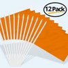 Anley Orange Mini Flag 12 Pack - Hand Held Small