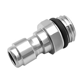 Wjelet 1 Pcs 1/4" Pressure Washer Adapter,M14x1.5 mm Quick Release Connector,Quick Release Adapter Pressure Washer Sprayer Snow Foam Lance Bottle Connecting Parts Stainless Steel Coupler.