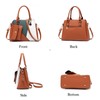 FANDARE Women's Handbag 2 Pieces Shoulder Bag Waterproof PU Leather