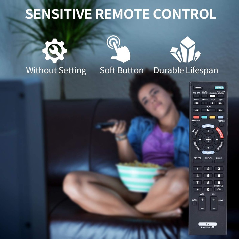 Universal Remote Control for All Sony Smart TV RM-YD103 RM-YD102