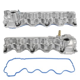 Weonefit Engine Valve Cover w/Gasket (Left & Right) Replacement for Ford Expedition F150 Truck F250 F350 Super Duty Mustang Lincoln Navigator 4.6L 5.4L 2004-2014 9L1Z6582C 9L1Z6582D