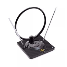 Lava HD-801 Over the Air Amplified Indoor HDTV Antenna For VHF/UHF/FM, 30db Gain