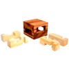 Safebox Puzzle Wood IQ Puzzle with 5 Pieces, Open the