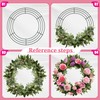 Qianruida 4 Pack 12 inch Metal Wreath Frame Wire Wreath