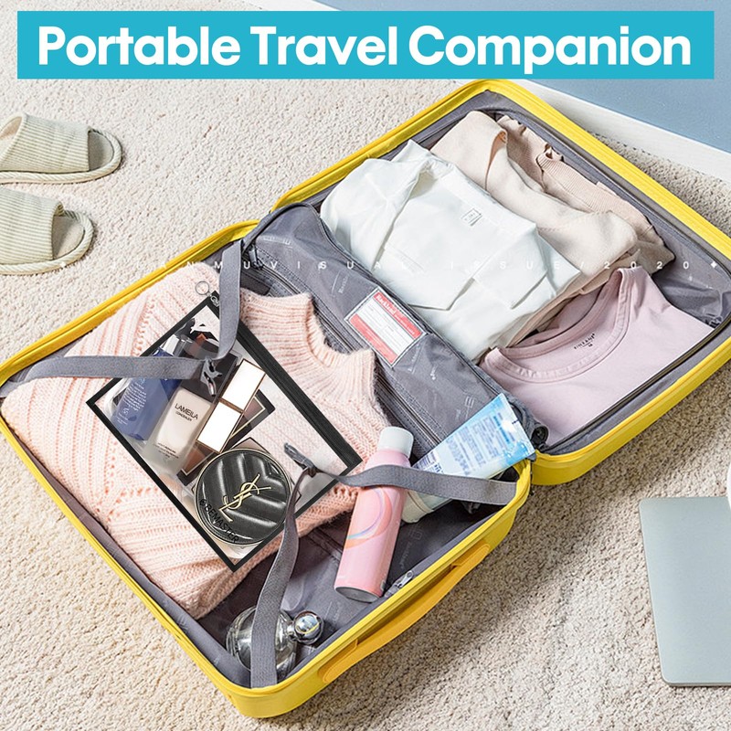 Clear Zipper Pouches for Organizing | Durable PVC Makeup Envelopes