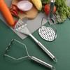 Potato Masher, 3 Pieces Potato Masher Stainless Steel Vegetable Masher