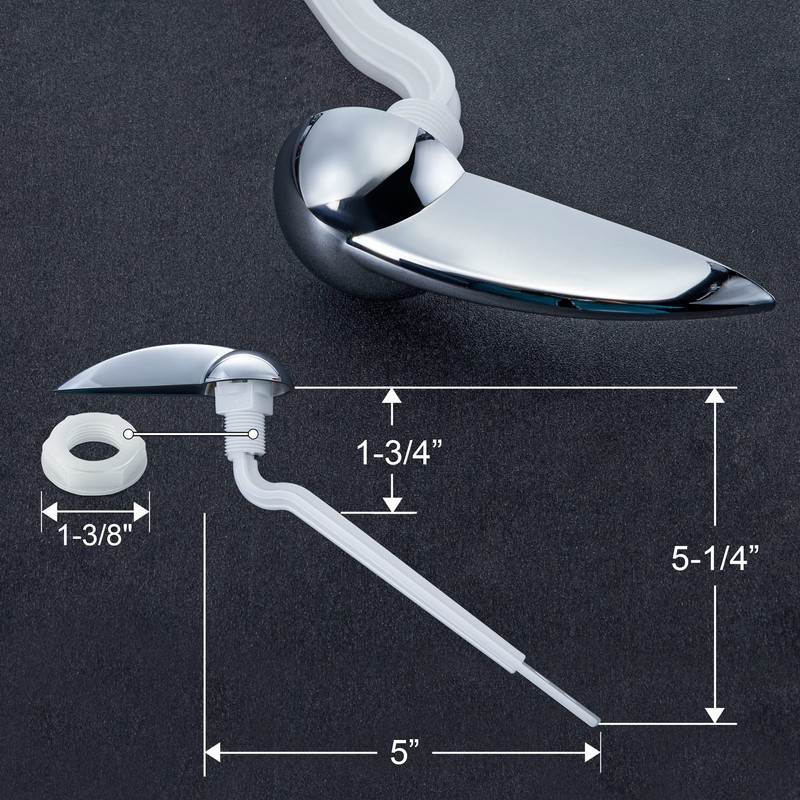Enhon 2 Pack Universal Toilet Flush Handle Replacement Kit, Compatible