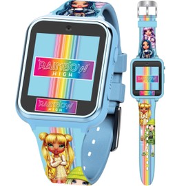 Rainbow High Kids Smartwatch – Interactive Touchscreen with 10 Clock Faces, Step Counter, Selfie Camera, Games, Voice Recorder, Calculator, Alarm & Timer – Fits Wrists 5.5"-8.0"