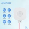 ECOELER Ceiling Occupancy Motion Sensor Switch, High Bay Fixture Mount